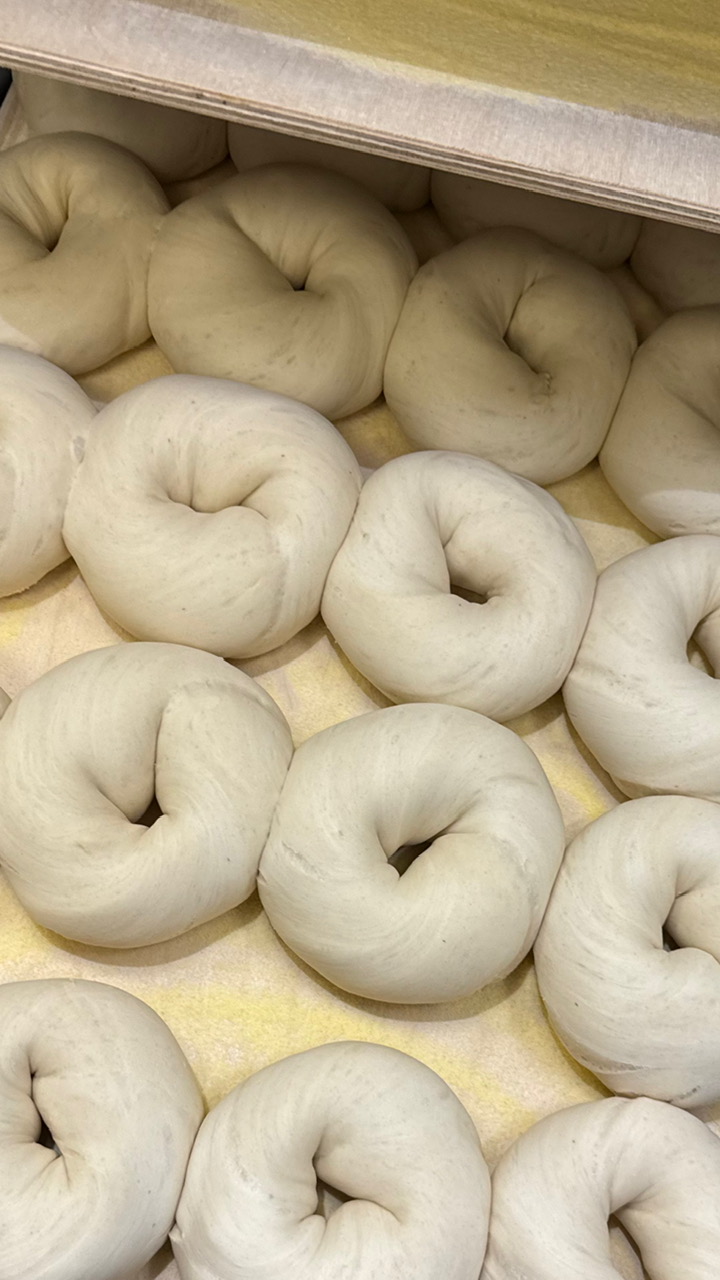 hand rolled bagels